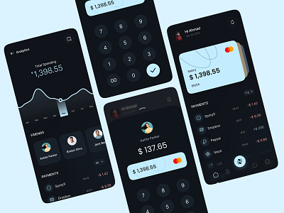 Mobile banking app app design banking app budget finance finnace app fintech mobile app mobile banking mobile finance money payment product design smart ui design ux design