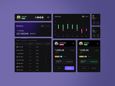 Exchange trader bot crypto crypto app crypto currency minimal trade trader trader app ui design uiux uxdesign