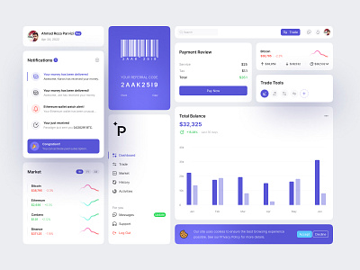 👨🏻‍💻 Cryptocurrency platform Web components