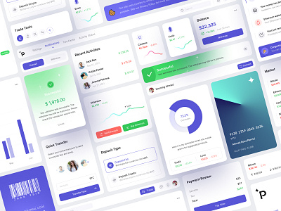 👨🏻‍💻 Cryptocurrency platform Web components - Part 2 components components design crypto crypto components dashboard components design minimal mobile app mobile components nft components ui ui design uiux uxdesign