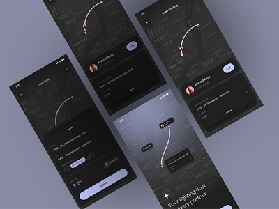 Mobile Delivery application - Dark mode