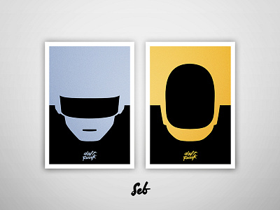 Daft Punk Minimal access daft memories minimal poster print punk random