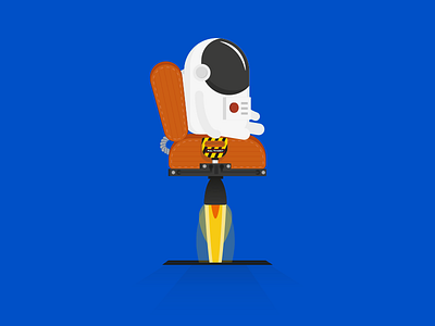 Astroman, Eject! astronaut chair eject illustration rocket space