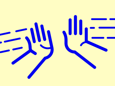 Hi Five hands high five illustration line
