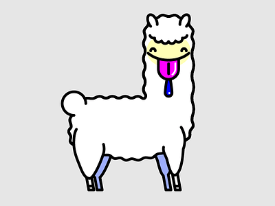 Good Boy alpaca illustration