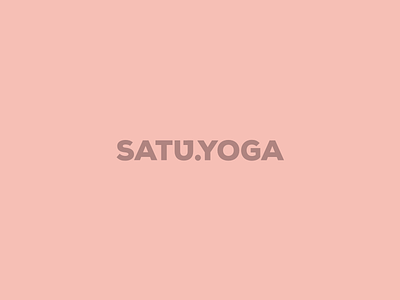Satu Yoga logo sanskrit simple yoga