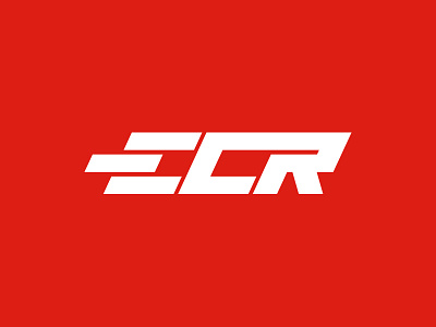 ECR - Express Car Repair automotive branding car express logo red repair speed