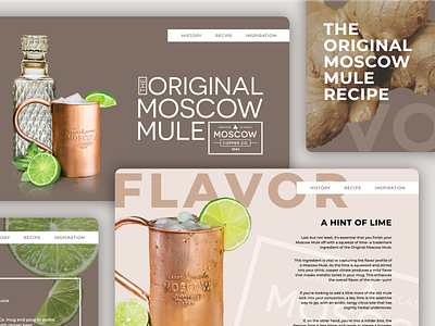 Moscow Mule / Storytelling Pages alcohol cocktail cocktails css animation design front-end ginger ginger beer ingredients interaction design interactive storytelling lime microsite moscow mule responsive design smooth animation storytelling vodka web webdesign