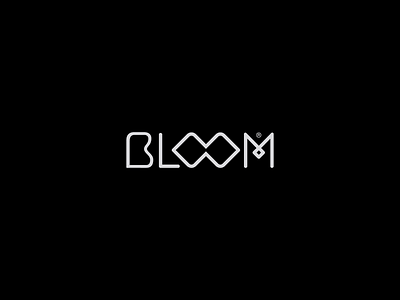 Bloom Studio arabic logo bloom floral flower logotype saudi logo wordmark