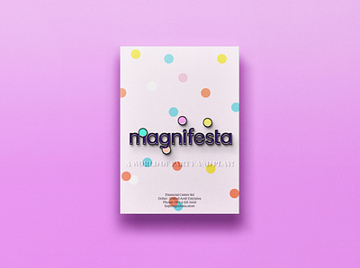 Magnifesta - Gift Flyer arab design arabic circle circles color poster colorful confetti egypt flyer design party pin design