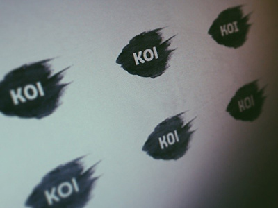 Koi brand branding cuisine dab fish logo packaging thai