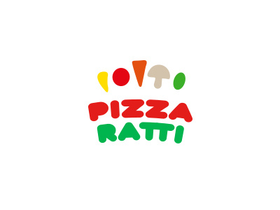 Pizzaratti arabic carrot design italian logo mushroom olive pepper pizza pizzerria tomato vegetables