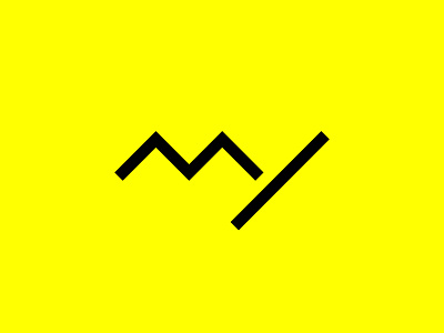 MY monogram agency black brand identity branding design identity lettering logo logo design logo designer marketing minimalist modern modern logo monogram typography ui ux vector yellow
