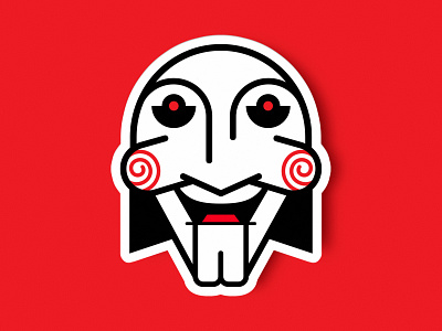 Jigsaw animation character character design cinema comic book comics design horror icon icon design illustration jigsaw logo mask minimalist nft sticker ui ux vector