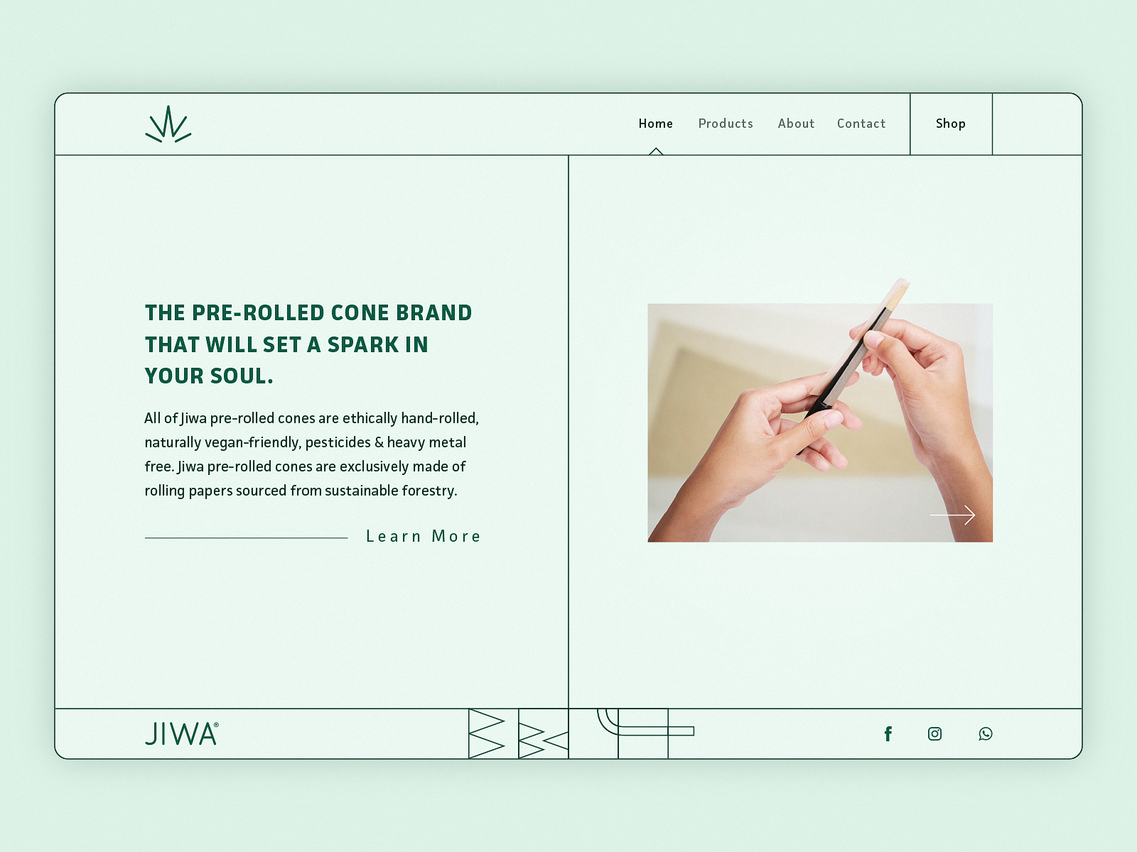 Jiwa Home Page by Matan Yaniv on Dribbble