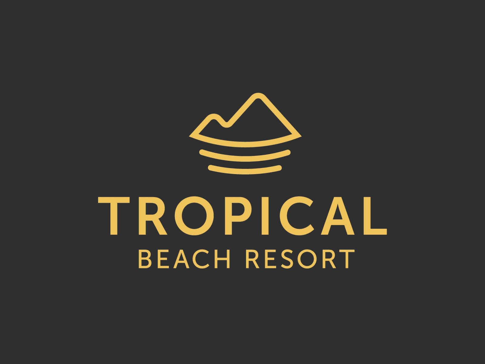 Animated logo and design for Tropical Beach Resort