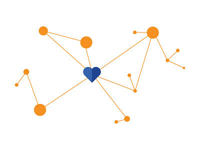 Network Icon heart icon network social media