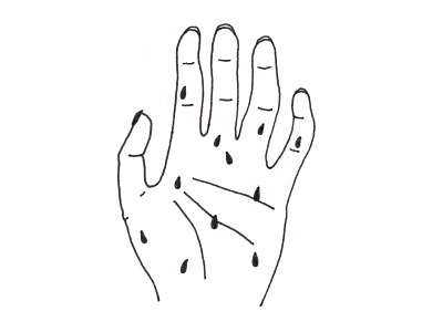 Hands Get Sweaty drawing handmade illustration ink