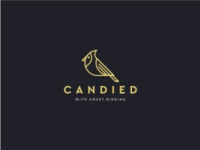 Candied candied dark logo logo mark modern sweet