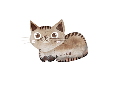 Cat animal brown cat cute illustration logo logotype mark symbol