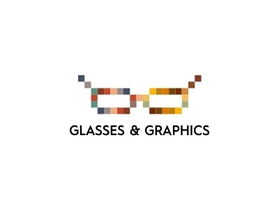 Glasses And Graphics art artistic colorful creative digital art draw glasses graphics logo mark minimalist surprise