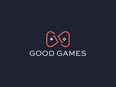 Good Games abstract brand clean design games good joystick logo logo mark mark red white