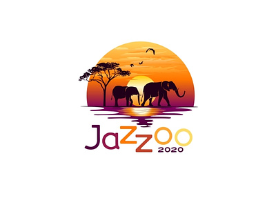 jazzoo 2020 africa colorful elephant gala illustration logo logo mark safari
