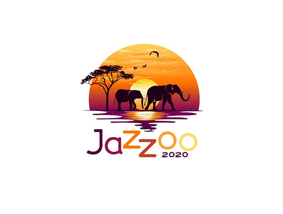 jazzoo 2020 africa colorful elephant gala illustration logo logo mark safari