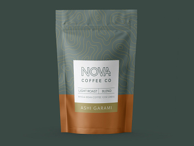 Ashi Garami Coffee Bag illustrator package design