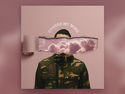 Change My Mind bible camo christian clouds heaven mind pink torn paper