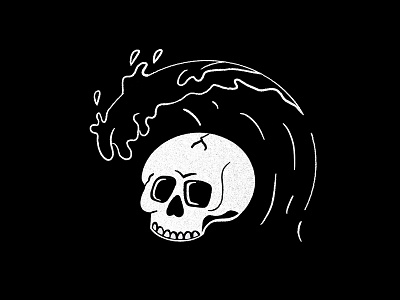Old Made New illustration skull wave