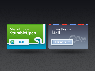 Share Blocks pt. 2 [FREE PSD] block email forward free mail psd share social stubmleupon stumble