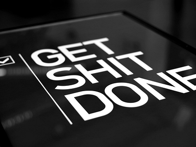 Get Shit Done buy frame poster quote