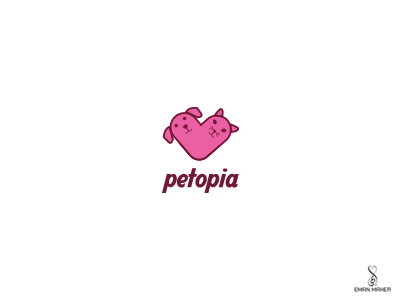 logo Petopia branding graphic illustrator logo