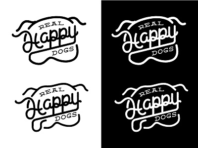 Real Happy Dogs branding logo pittsburgh