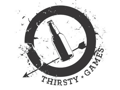 Thirsty Games branding logo pittsburgh tshirt