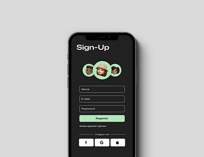 Sign-Up - Daily UI app dailyui design graphic design ui