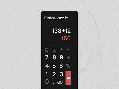 Calculator - Daily UI app dailyui design graphic design ui vector