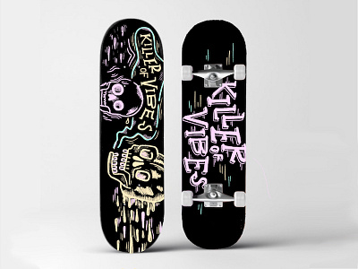 Skull Skate Deck art of skate boarding drawing hand drawn typography illustration skate skate deck skating skull typography