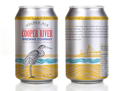 Cooper River Brewing Can Design beer branding can charleston craft brewing