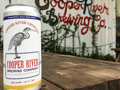Cooper River Brewing Crowler Label beer charleston crowler label south carolina