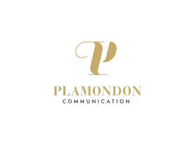 Plamondon communication | Logo branding logo typography