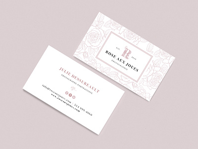 Rose aux joues - Business cards