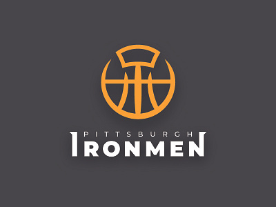 Pittsburgh Ironmen Branding graphic design icons logo design logos logowork