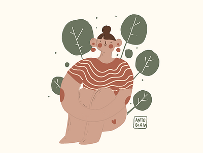 The planet needs us 🌱 animation avatar character design girl illustration ilustración ilustration ui