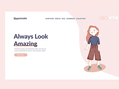 Sustainable Fashion Landing Page