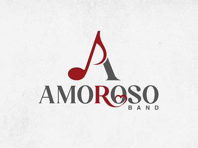 AMOROSO BAND amoroso band heart logo love music note