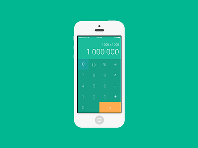 Daily UI 004 - Calculator 004 calculator dailyui green