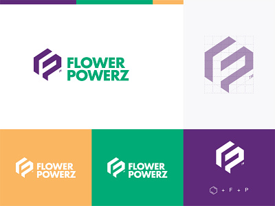 Flower Powerz - Logo Design branding cbd logo cbd oil design idenity identity identity design logo logo design logo mark logodesigner logomark mark symbol