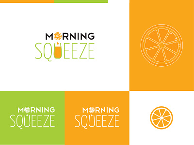 Morning Squeeze - Logo Design brand identity branding breakfast identity logo logo design logodesign logodesigner logomark mark orange orange logo restaurant symbol